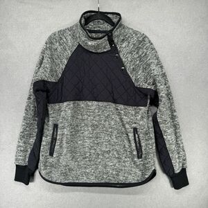 Abercrombie & Fitch Sweatshirt Womens Size S Asymmetric Snap Quilted Cozy Jacket